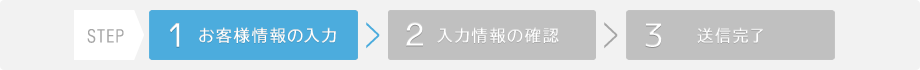 お客様情報の入力